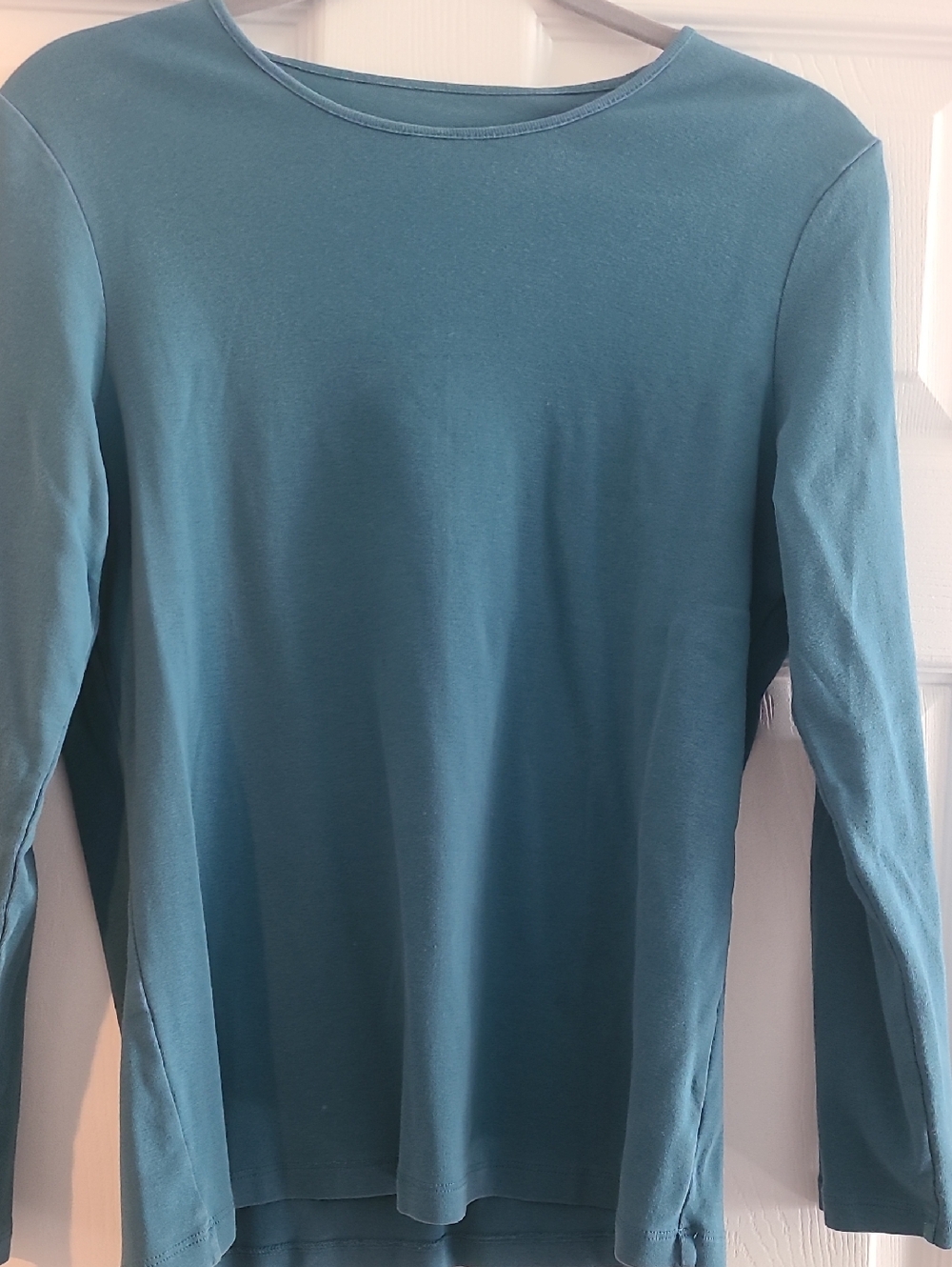 Pendleton Teal 100% Cotton Long Sleeve Top, M